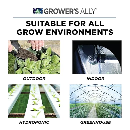 Grower's Ally Spider Mite Control Concentrate - Natural Insecticide & Spider Mites Killer for Plants Indoor & Outdoor - OMRI Listed Garden Pest Control - Bee, Pet & Kid Safe - 8 Oz, Makes 25 Gallons