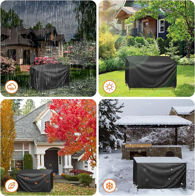 Outdoor Prep Table Cover 48 inch,Waterproof Stainless Steel Table Cover,Outdoor Pizza Oven Grill Tables Covers - 48 X 24 X 35 Inch