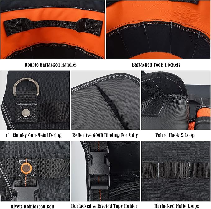 WELKINLAND 5 gallon bucket tool organizer, 5 gallon bucket holder, bucket liner, Bucket tool organizer, Tool bucket, Bucket tool bag, Bucket organizer, Bucket bag organizer, Bucket organizer