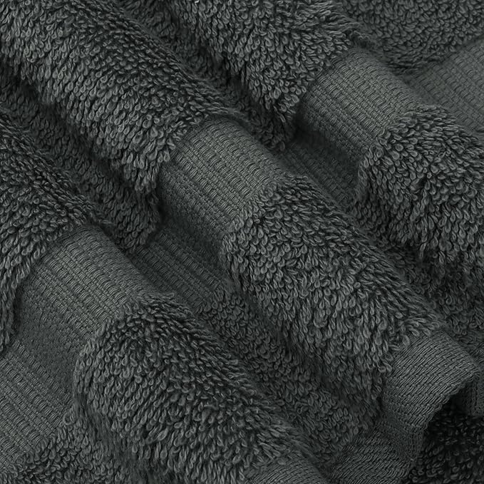 Chakir Turkish Linens Premium Cotton Absorbent Turkish Towels (Washcloths - 12 Piece, Dark Gray)