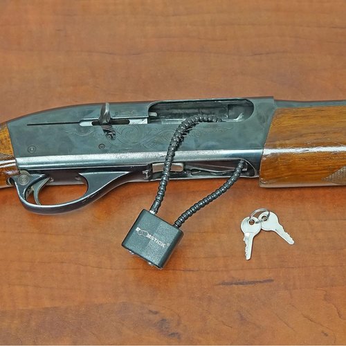 BOOMSTICK Heavy Duty Gun Cable Lock – 9” Steel Lock for Handguns, Rifles & Shotguns – Vinyl-Coated Wire for Firearm Safety