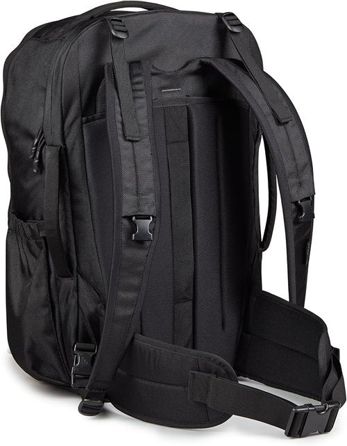 JanSport Venture Pack - Versatile Travel Backpack with Large Compartment, Compression Straps & Water Bottle Pockets, Black