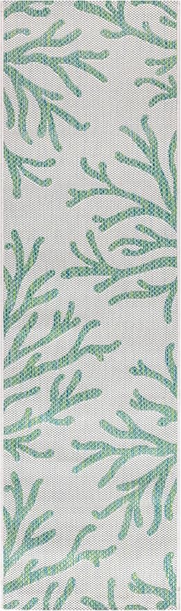 Keen Home Design Terrace Outdoor Runner Rug - 2x6 Washable Indoor/Outdoor Rug for Patio, Kitchen, Balcony, Beach, Garden, Deck and Porch, Size: 2'2"x5'7"