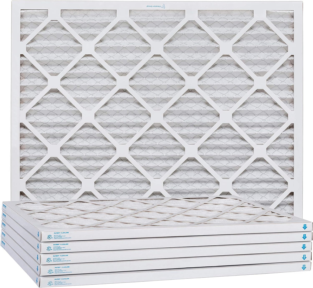 Aerostar 24x30x1 MERV 13, Pleated Air Filter, 23 1/2" x 29 1/2" x 3/4", Box of 6, Made in the USA