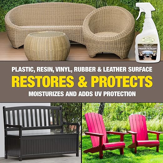 STAR BRITE Outdoor Collection Furniture Protectant Spray - Ideal for Extending the Life & Color of Backyard Patio Chairs, Couches, and Furniture 32 OZ (59032)