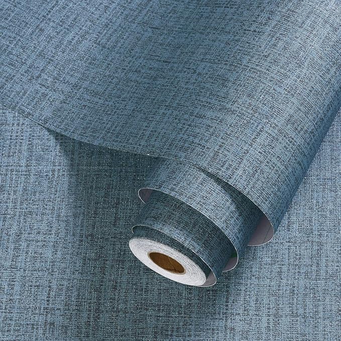 Blue Peel and Stick Wallpaper Removable 236inch Vinyl Stick on Decor Paper