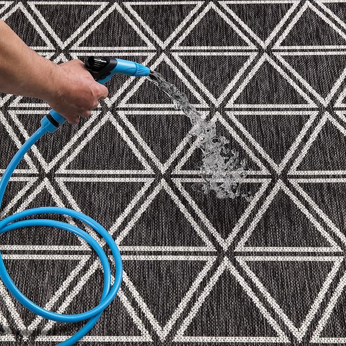 Keen Home Design Outdoor Runner Rug - 2x8 Washable Indoor/Outdoor Rug for Patio, Balcony, Kitchen, Garden, Beach, Deck and Porch. Size: 2'2" x 7'7"