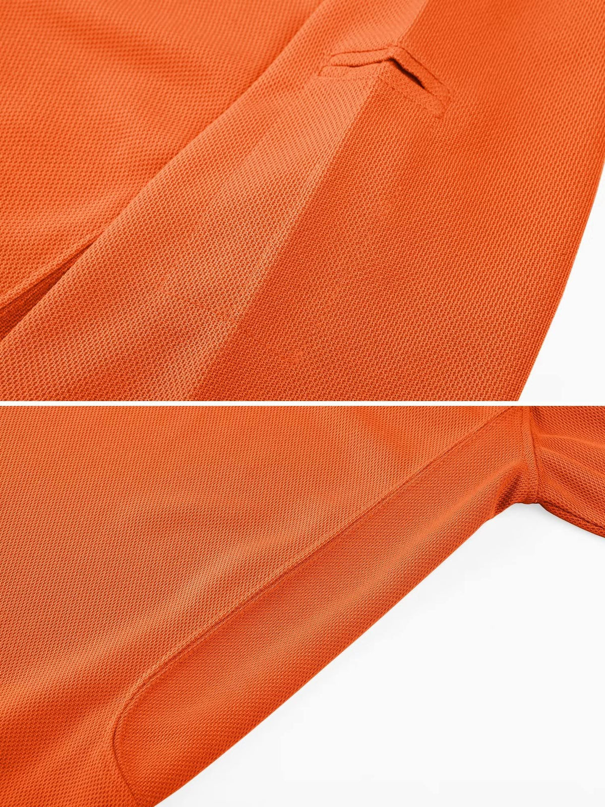 MAGCOMSEN Polo Shirts for Men Golf Shirts Work Dry Fit Casual Shirts Quick Dry Summer Shirts Short Sleeve Orange M