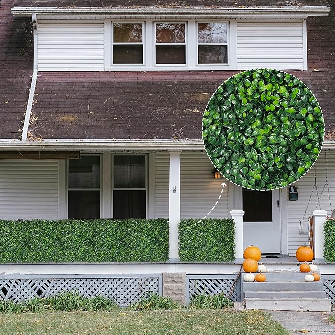 Artificial Ivy Privacy Fence Screen:48"x 128" 4-Layer Leaf UV-Anti Faux