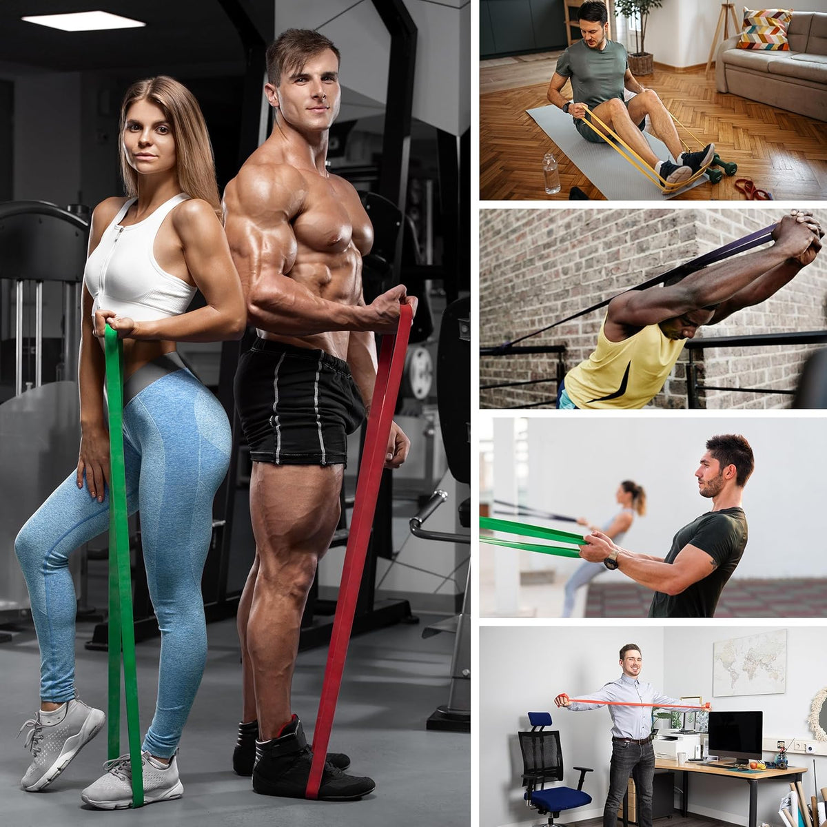 Skiennix Resistance Bands - Versatile Workout Set for Home Fitness | Full Body Training & Physical Therapy
