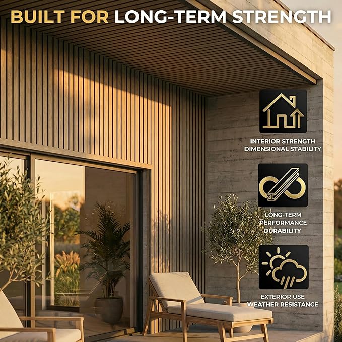 From Plain to Beautiful in Hours WPC Exterior Wall Slat Panels Waterproof