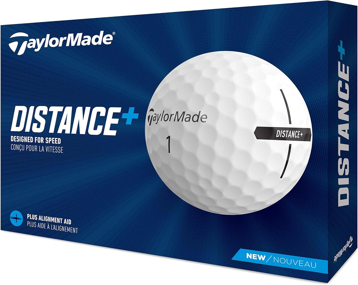 TaylorMade Golf Distance+ Balls - Enhanced Distance & Performance | Ideal for All Skill Levels