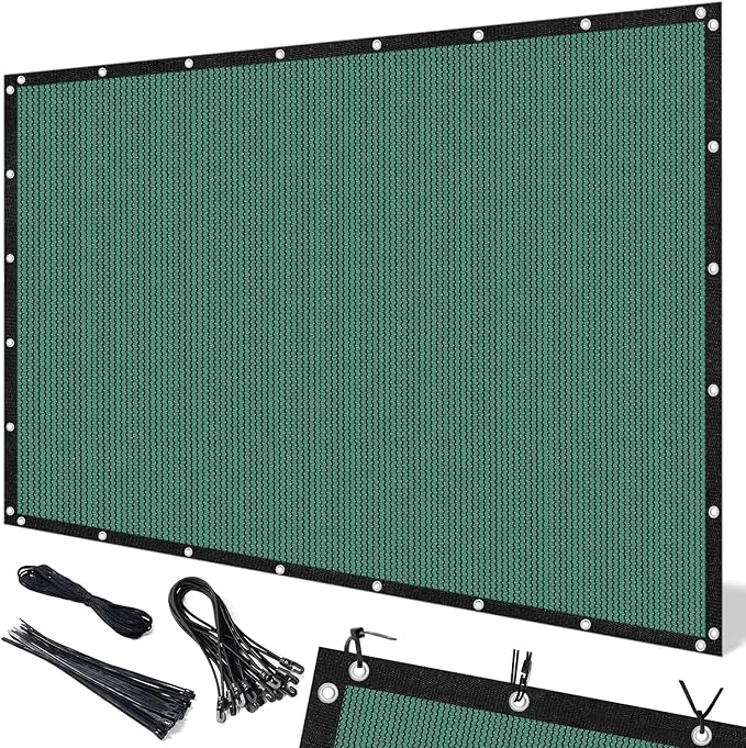 Artpuch 90% Sun Shade Cloth, 12 x 16 FT Pergola Shade Cover Canopy with Grommets, Sun Screen Fabric Tarp for Patio, Outdoor, Garden, Backyard, Green