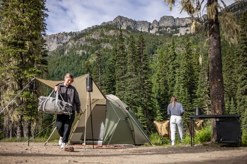 DOD 1Pull Dome Tent - 3 Person Waterproof Pop Up Tent for Camping and Backpacking - Easy Instant Setup