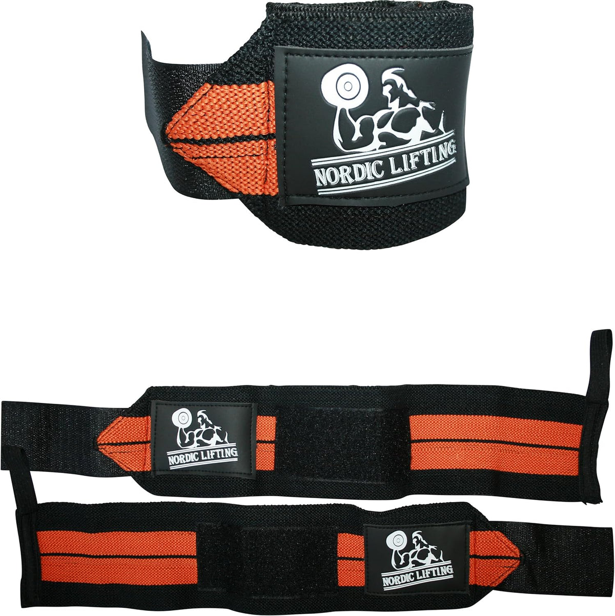 Wrist Wraps for Weightlifting & Powerlifting - Durable Support Straps with Thumb Loop (1 Pair) - Essential Gym Gear for Men & Women