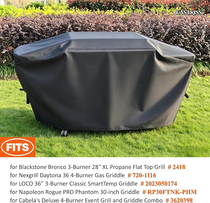 Grill Cover for Blackstone Bronco 3-Burner 28" XL Flat Top Grill,Nexgrill Daytona 36 4-Burner Gas Griddle - Heavy Duty Waterproof Fade Resistant for Blackstone Bronco 28in XL Griddle Accessories