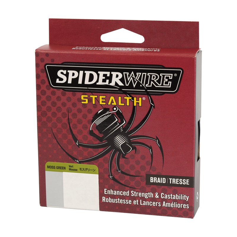 SpiderWire Stealth® Superline, Moss Green, 6lb | 2.7kg, 500yd | 457m Braided Fishing Line, Suitable for Freshwater and Saltwater Environments