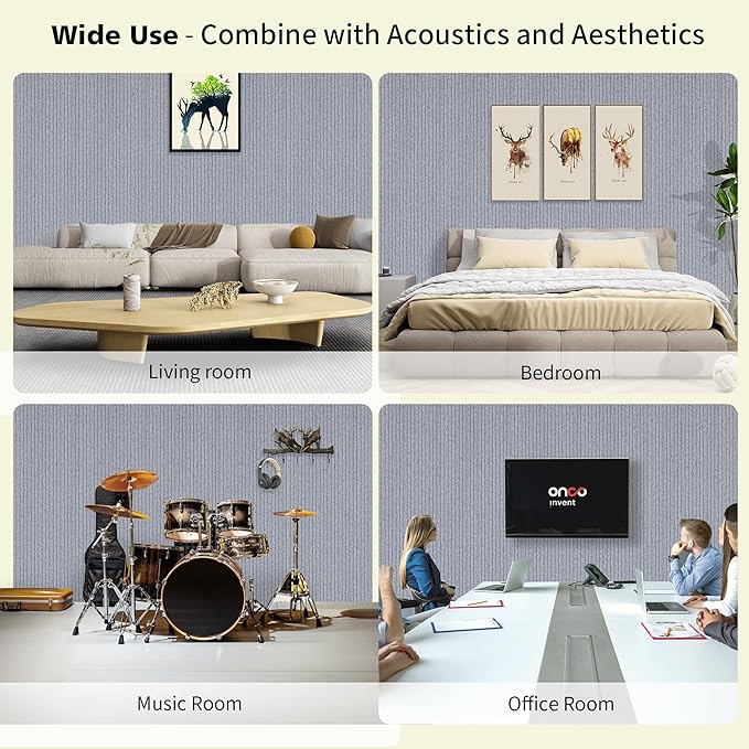 Acoustic Panels, 5 Pack Sound Panels Noise Reducing