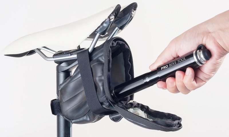PRO BIKE TOOL Mini Bike Pump - Fits Presta and Schrader Valves - Portable Bicycle Tire Pump - Compact Bike Accessory - Lightweight and Durable Design