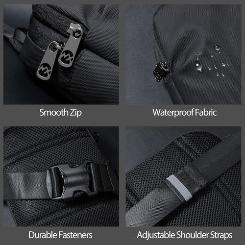 MAXTOP Small Sling Bag - Water Resistant Crossbody Chest Bag for Travel, Sports & Work