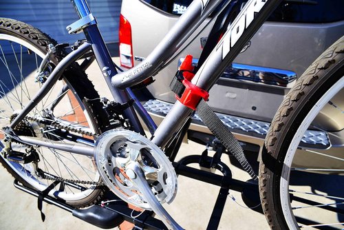 Allen Sports Deluxe 2-Bike Hitch Mount Rack - Heavy-Duty Silver/Black (Model 522RR)
