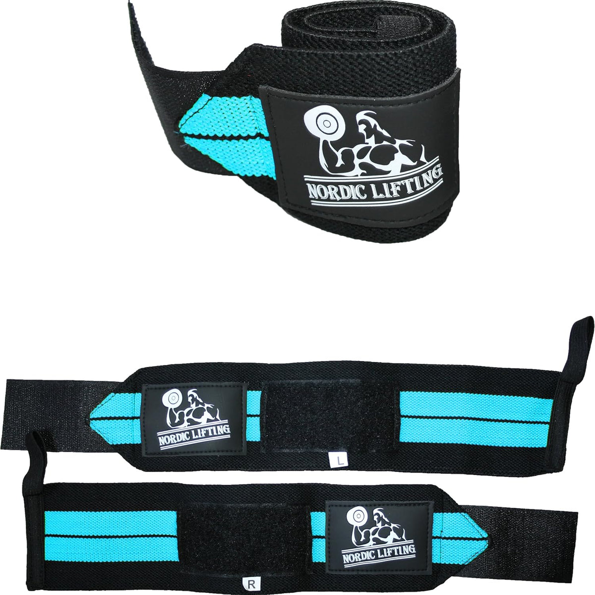 Wrist Wraps for Weightlifting & Powerlifting - Durable Support Straps with Thumb Loop (1 Pair) - Essential Gym Gear for Men & Women