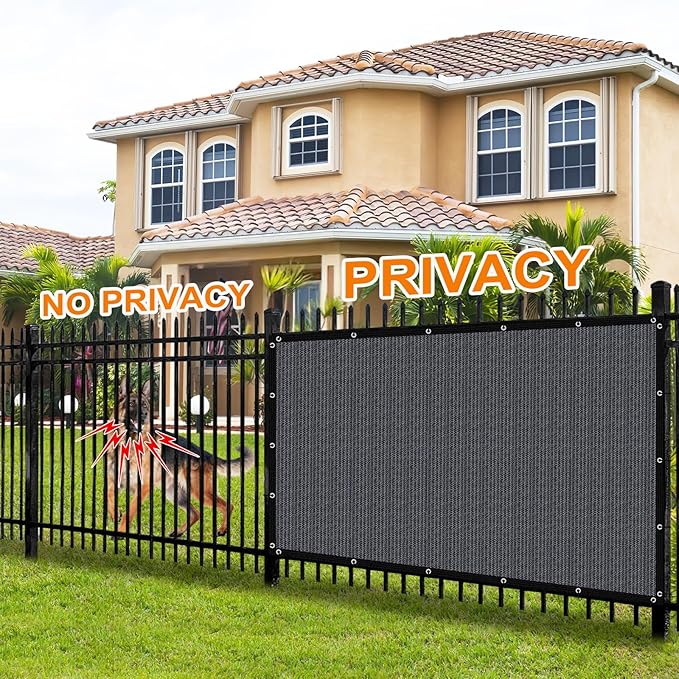 Artpuch 90% Sun Shade Cloth, 10 x 20 FT Pergola Shade Cover Canopy with Grommets, Sun Screen Fabric Tarp for Patio, Outdoor, Garden, Backyard, Dark Grey