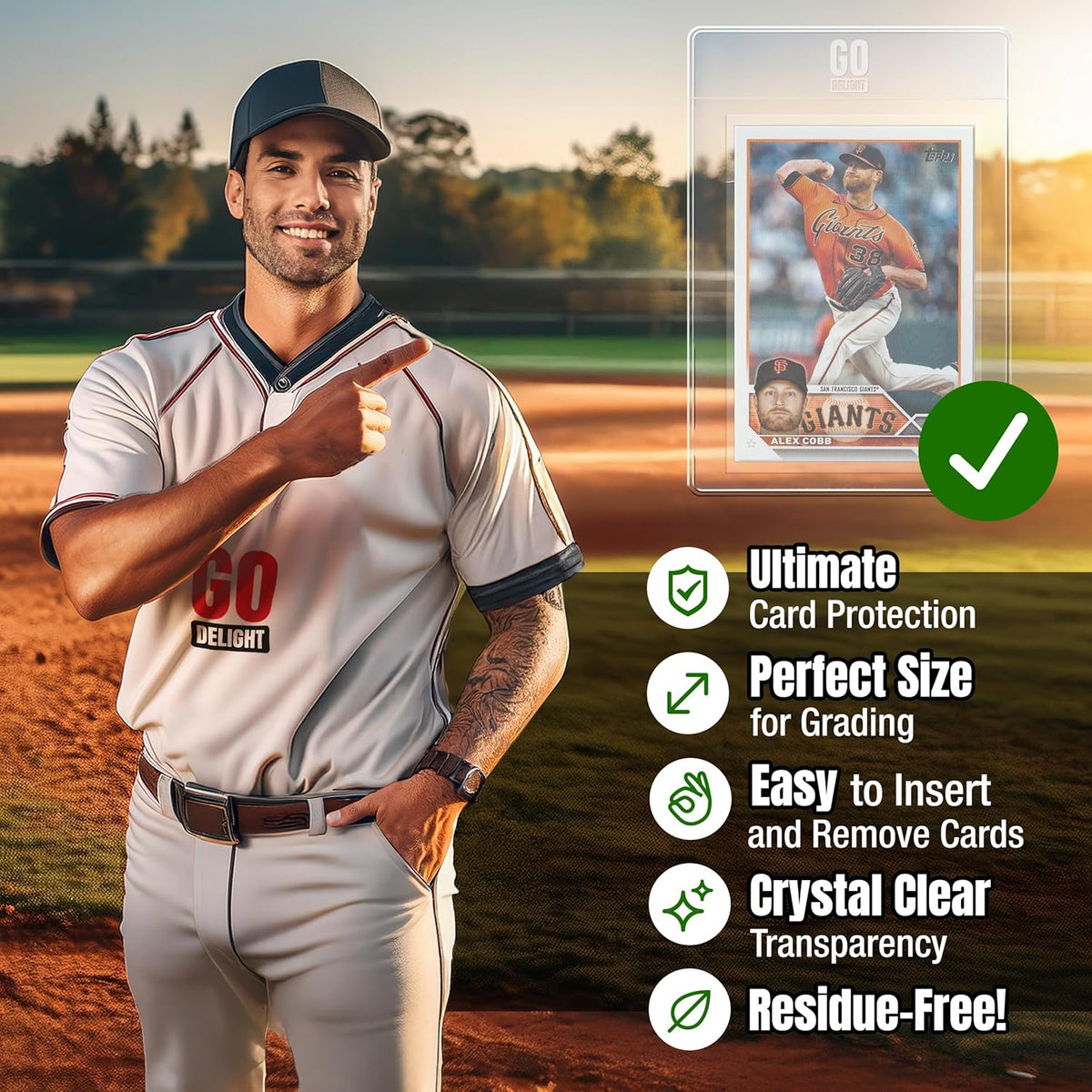 PSA Semi Rigid Card Holders - 100 Bundle for Trading Cards | 50 Holders & 50 Soft Sleeves - 3-5/16” x 4-7/8”