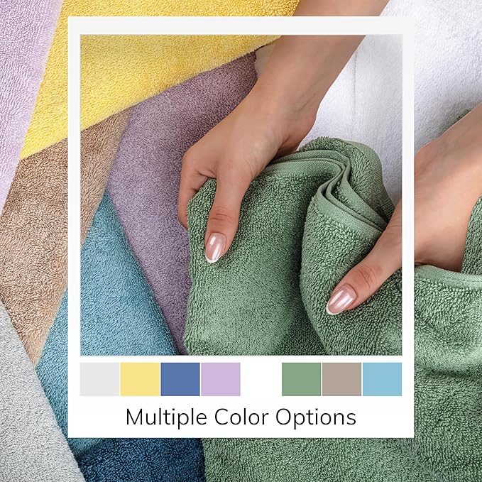 TEXTILOM 100% Turkish Cotton Oversized Luxury Bath Sheets, Jumbo & Extra Large Bath Towels Sheet for Bathroom and Shower with Maximum Softness & Absorbent (40 x 80 inches)- Yellow