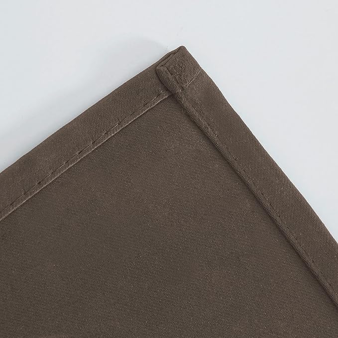 LEMOMO Chocolate Thermal Blackout Curtains/42 x 84 Inch/Set of 2 Panels Room