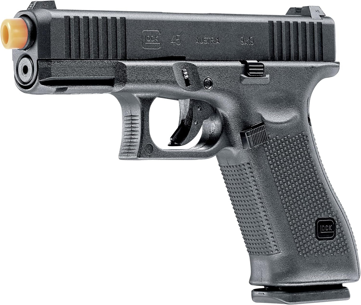 Umarex Elite Force Glock 45 GBB Airsoft Pistol - Realistic Blowback Action, Black Finish