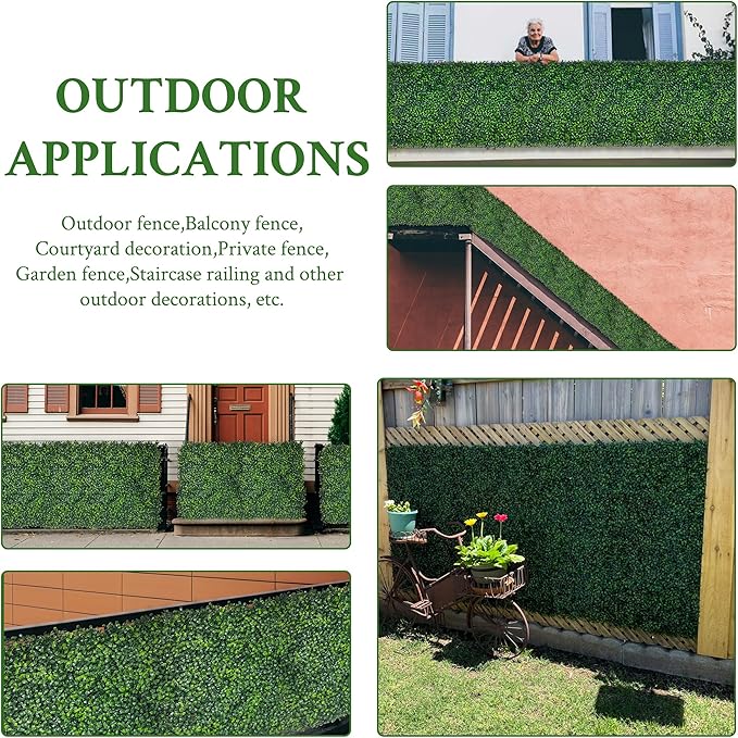 Artificial Ivy Privacy Fence Screen:40"x 120" 4-Layer Leaf UV-Anti Faux