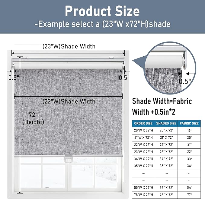 Cordless Roller Shades Blackout Blinds