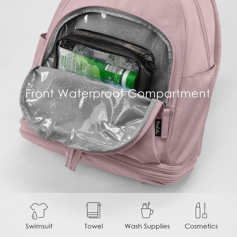 Uselike Gym Backpack for Women Men, Lightweight Gym Bag with Shoe Compartment, Waterproof Workout Backpack with Wet Pocket