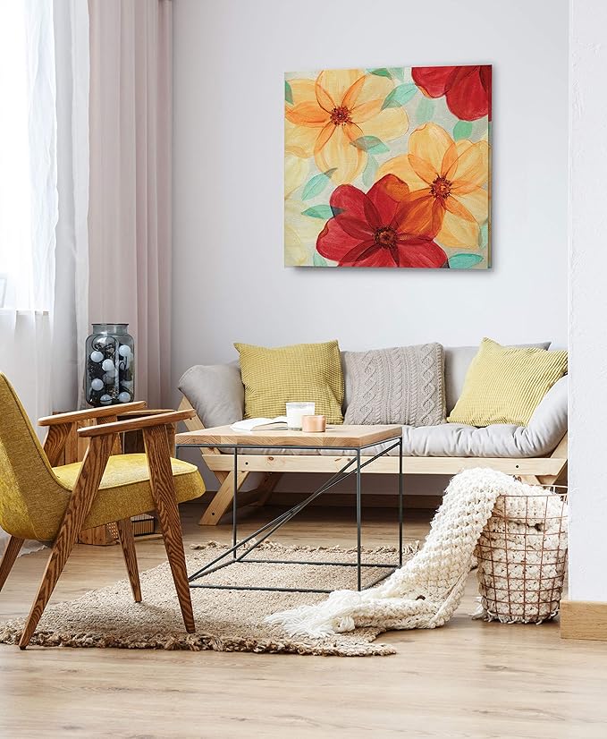 Wexford Home Flash of Spring II - Premium Gallery Wrapped Canvas - 4 Sizes Available Art Print, 32 x 22, Multicolor