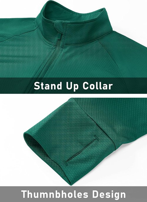 MAGCOMSEN Women's Lightweight Athletic Jacket - UPF 50+ Sun Protection, Full Zip, Long Sleeve, Hiking Ready