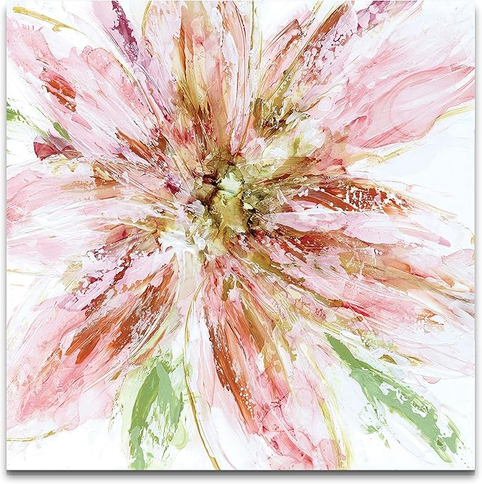 Wexford Home Floral Strokes I -Gallery Wrapped Canvas Art Print 10x10 Multicolor