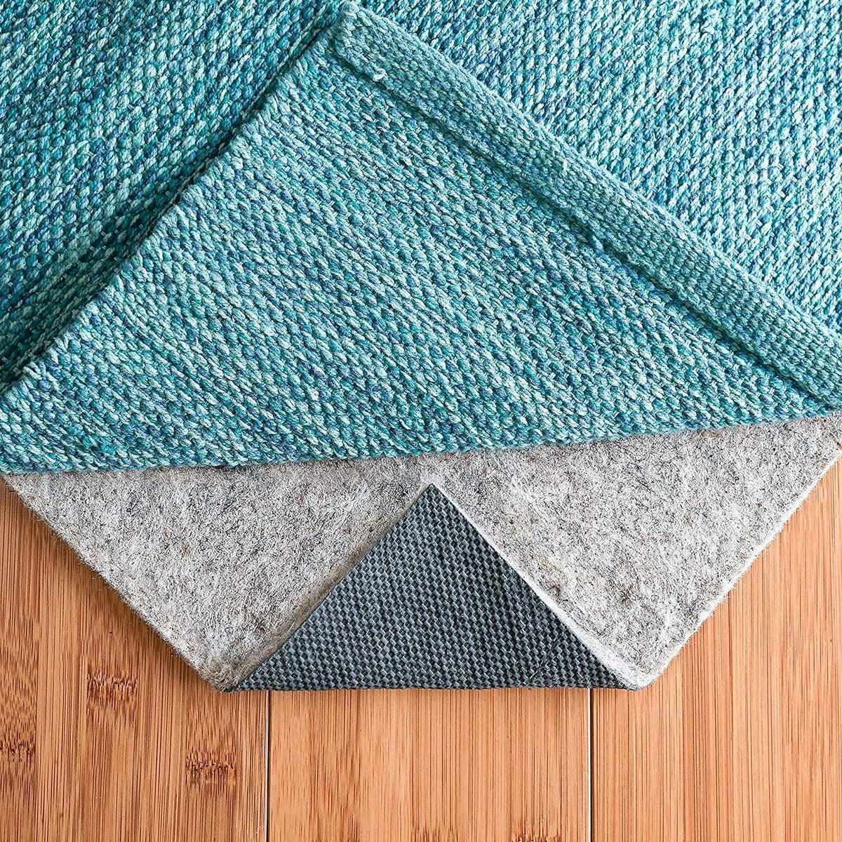 RUGPADUSA - Dual Surface - 7'10" x 10'3" - 1/4" Thick - Felt + Rubber - Non-Slip Backing Rug Pad - Safe for All Floors