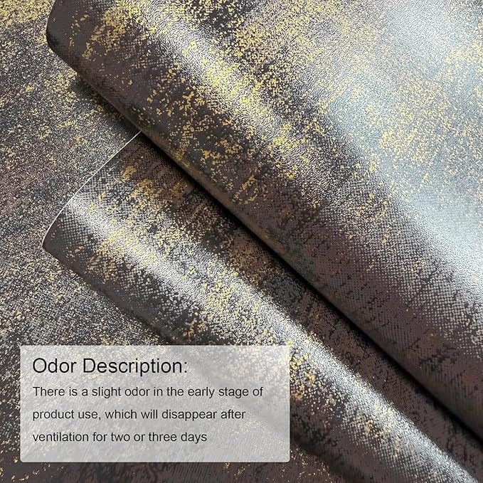 JiffDiff Vintage Metallic Peel and Stick Wallpaper Industrial Metallic Concrete
