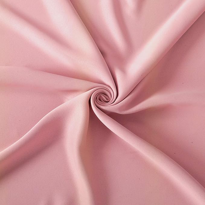 LEMOMO Pink Blackout Curtains 34 x 84 Inch Length/Set of 2 Curtain