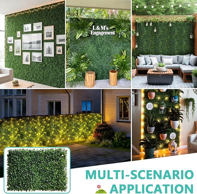 Artificial Boxwood Wall Panels