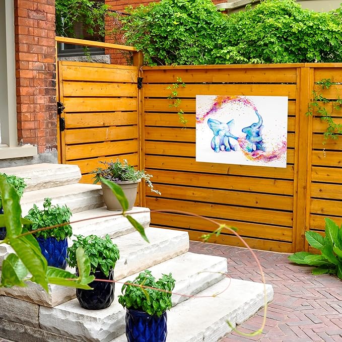 Outdoor Canvas Art - Marc Allante 'Sorella' Wall Art for Outdoor Spaces, Patios, or Gardens by Trademark Fine Art