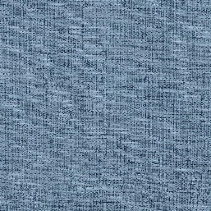 Blue Grasscloth Peel and Stick Wallpaper Textured Linen Adhesive Contact Paper