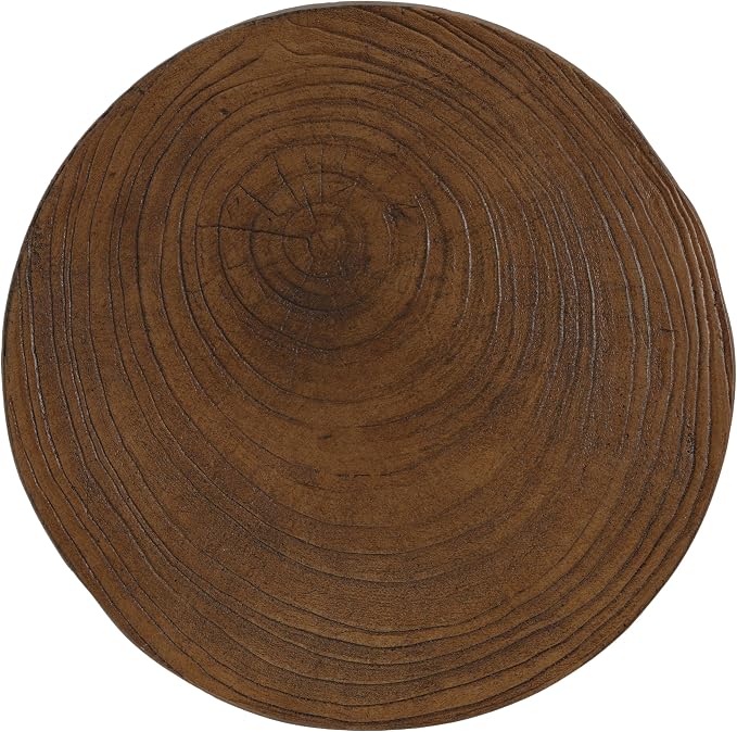 Christopher Knight Home Yone MGO Outdoor Side Table with Wood Grain Finish, Lightweight Concrete Accent Table for Indoor/Outdoor Usage, Small End Table with Waterdrop-Shaped Base, No Assembly, Wood