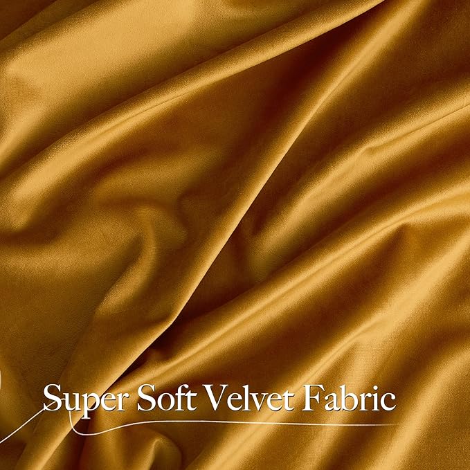 NICETOWN Warm Velvet Curtains 84 inch Long