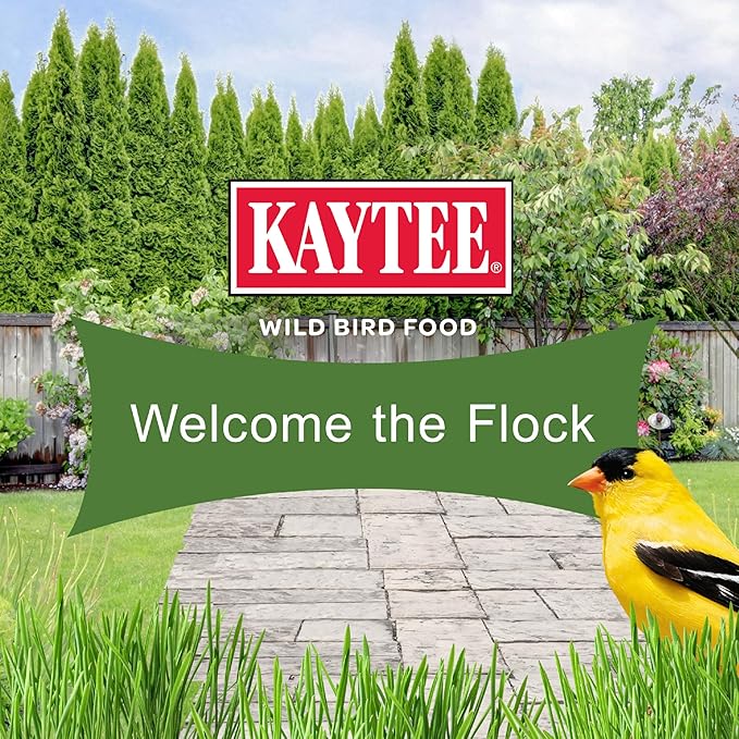 Kaytee Wild Bird Ultimate No Mess Wild Bird Food Seed For Cardinals, Finches, Chickadees, Nuthatches, Woodpeckers, Grosbeaks, Juncos and Other Colorful Songbirds, 9.75 Pound