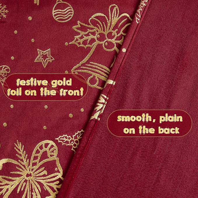 NICETOWN Red Velvet Curtains 96 inches Long