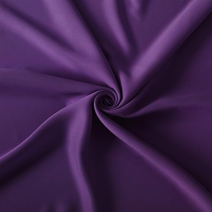 LEMOMO Purple Blackout Curtains 40 x 63 Inch Length/Set of 2 Curtain