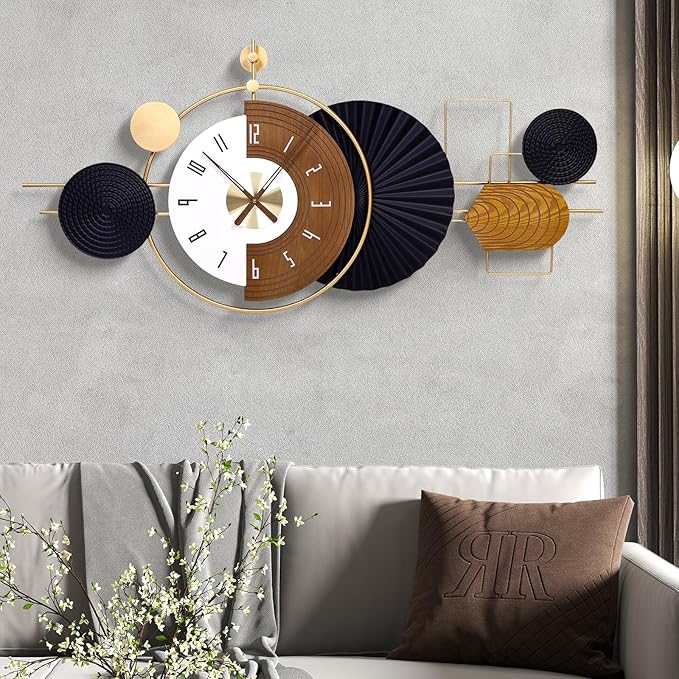 47X21.6inch Extra Large Wall Clock Battery Operated Decorative Modern Clocks