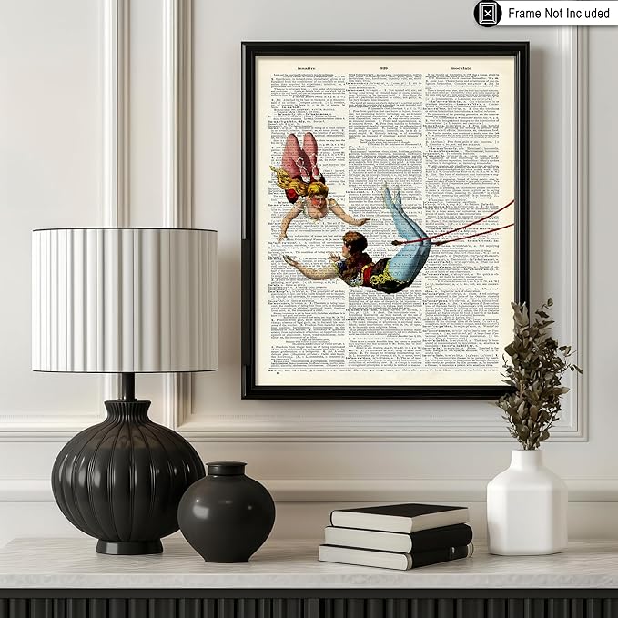 Poster Master Dictionary Art Poster - Acrobat Print - Circus Art - Entertainment Art - Gift for Men, Women & Performer - Chic Decor for Living Room, Bedroom, Dorm or Office - 11x14 UNFRAMED Wall Art